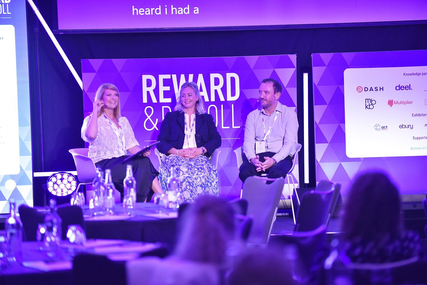 Lara Smart on a panel at the Reward & Payroll summit
