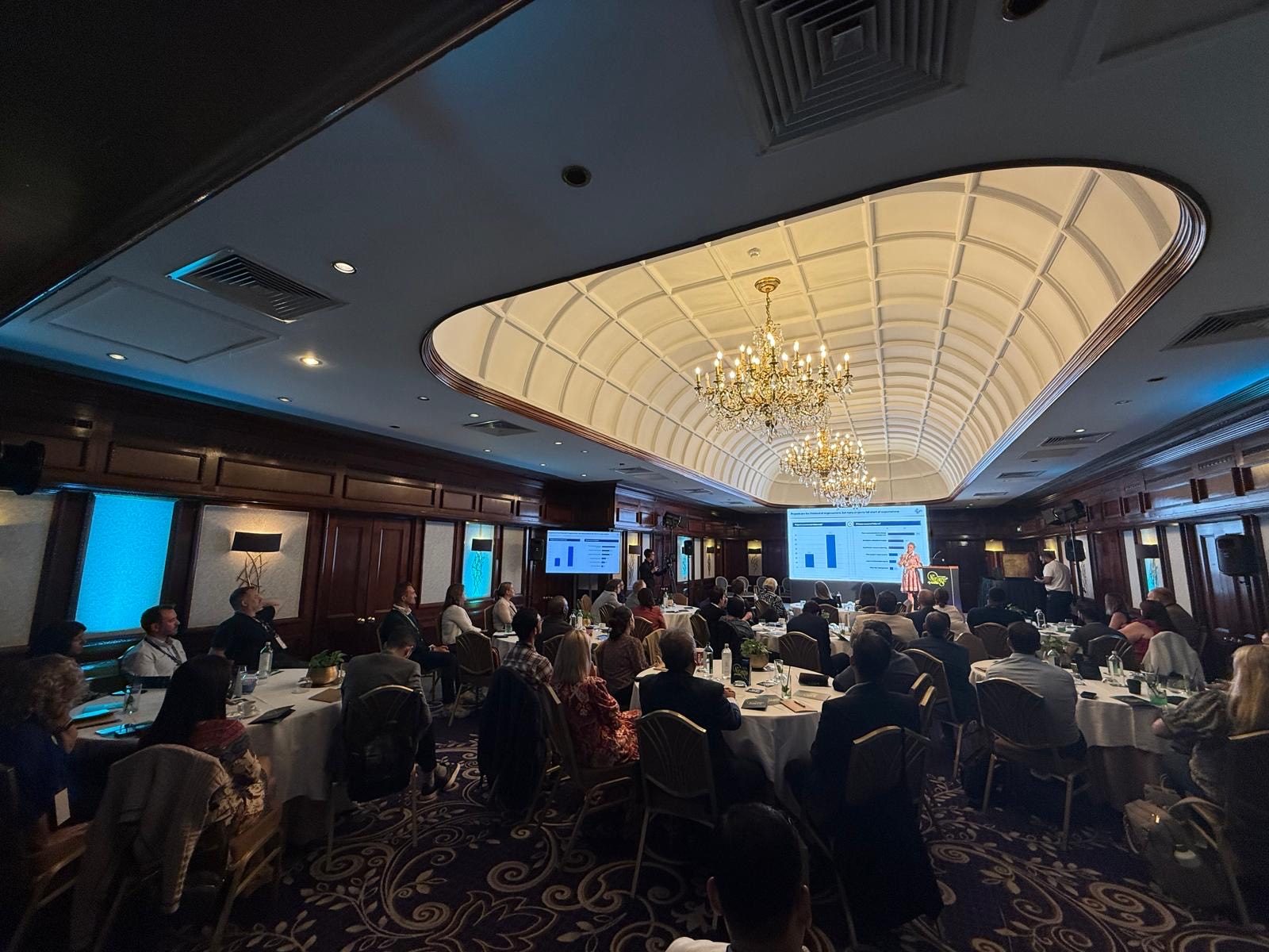 Audience at a payroll transformation talk